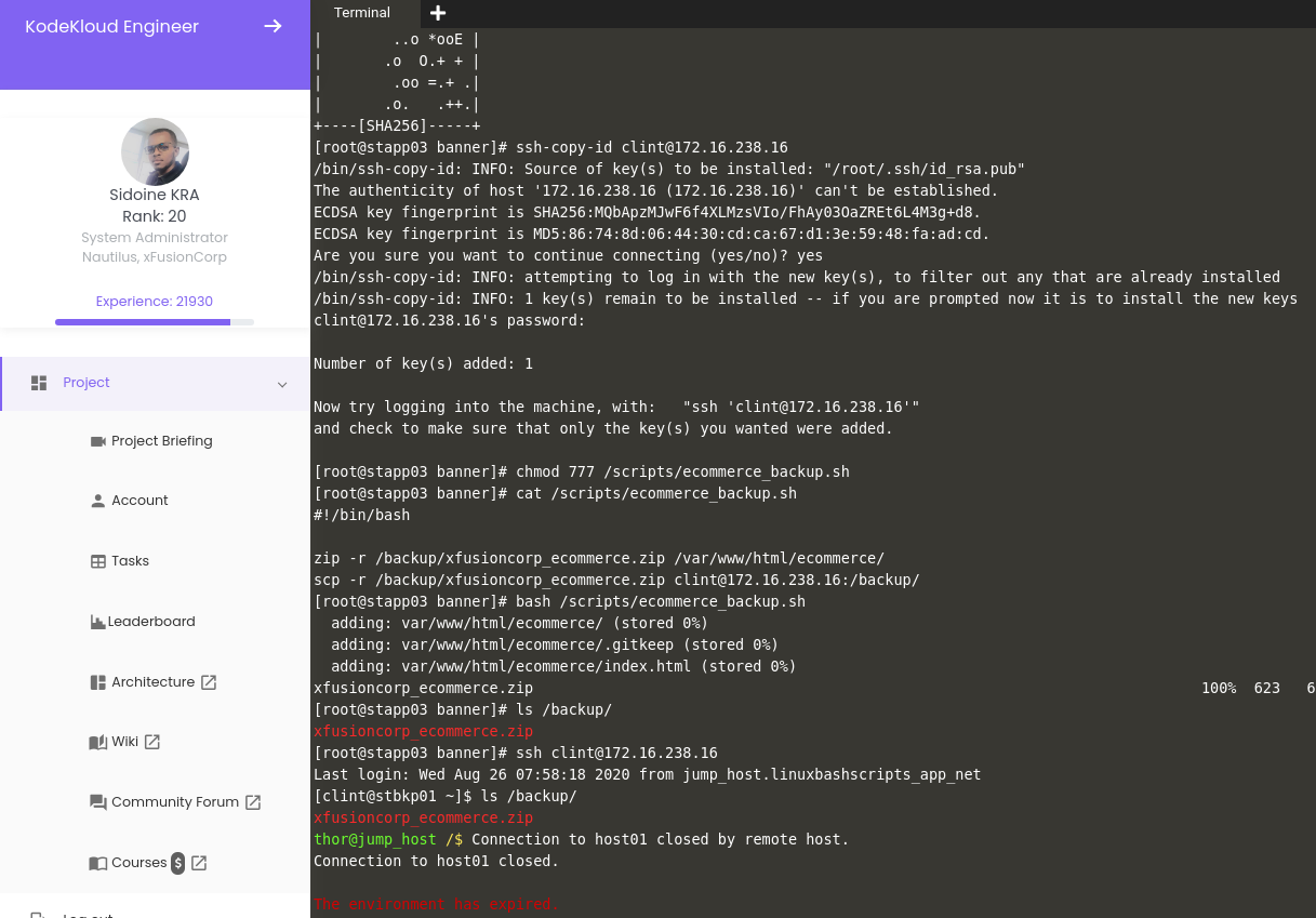 Linux Bash Scripts Task Falied Kodekloud Devops Learning Community